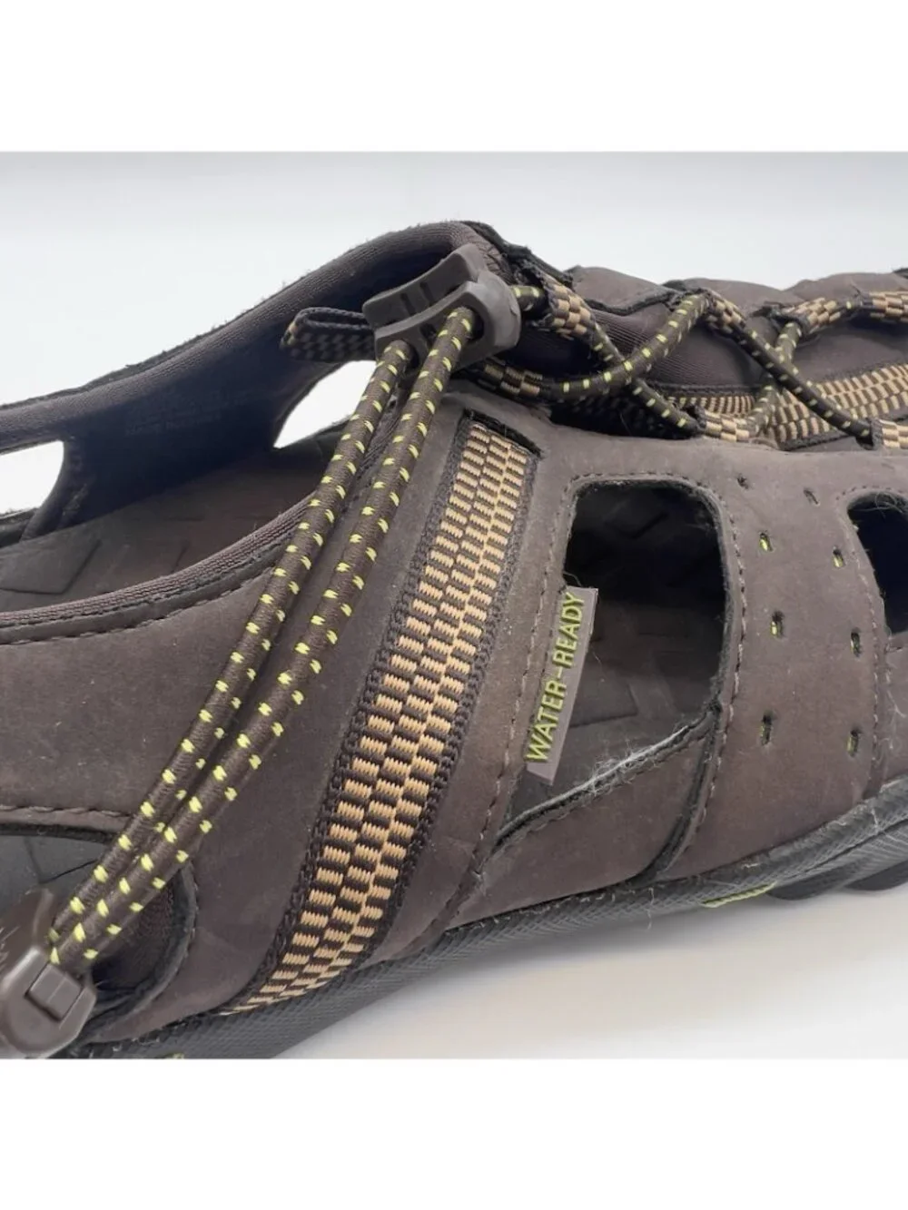 J 41 Jeep Adventure On Groove II Athletic Water Sandal Shoes Brown Mens Shoe 10M